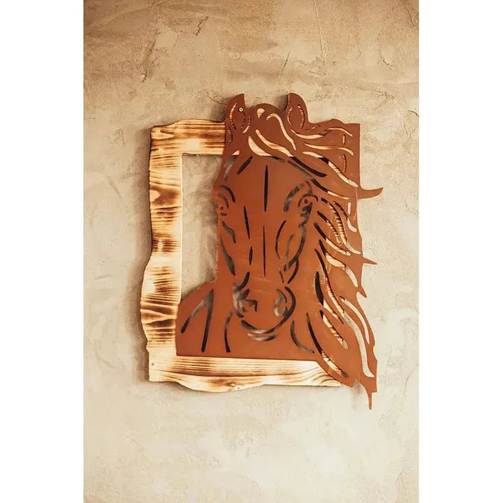 HOLZRAHMEN - MIT PFERD ANABEL - Luxurelle-Shop