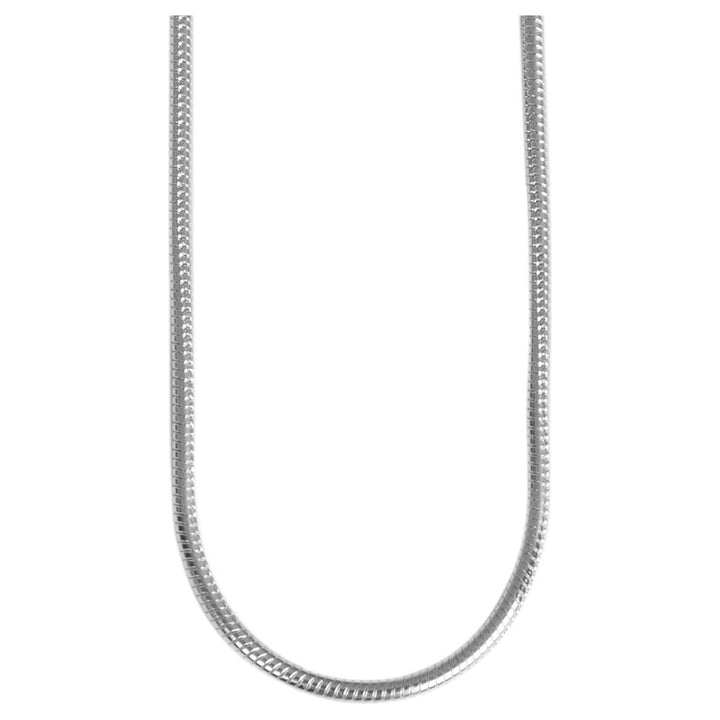 925/- Echt Silber Schlangenkette "Shadi", 925/rhodiniert, Stärke 1mm