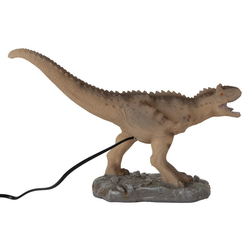 Kinder Nachtlicht Dinosaurier – LED Lampe aus Kunststoff in Braun