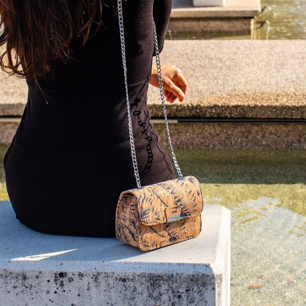 Kork Feder Handtasche - Luxurelle-Shop