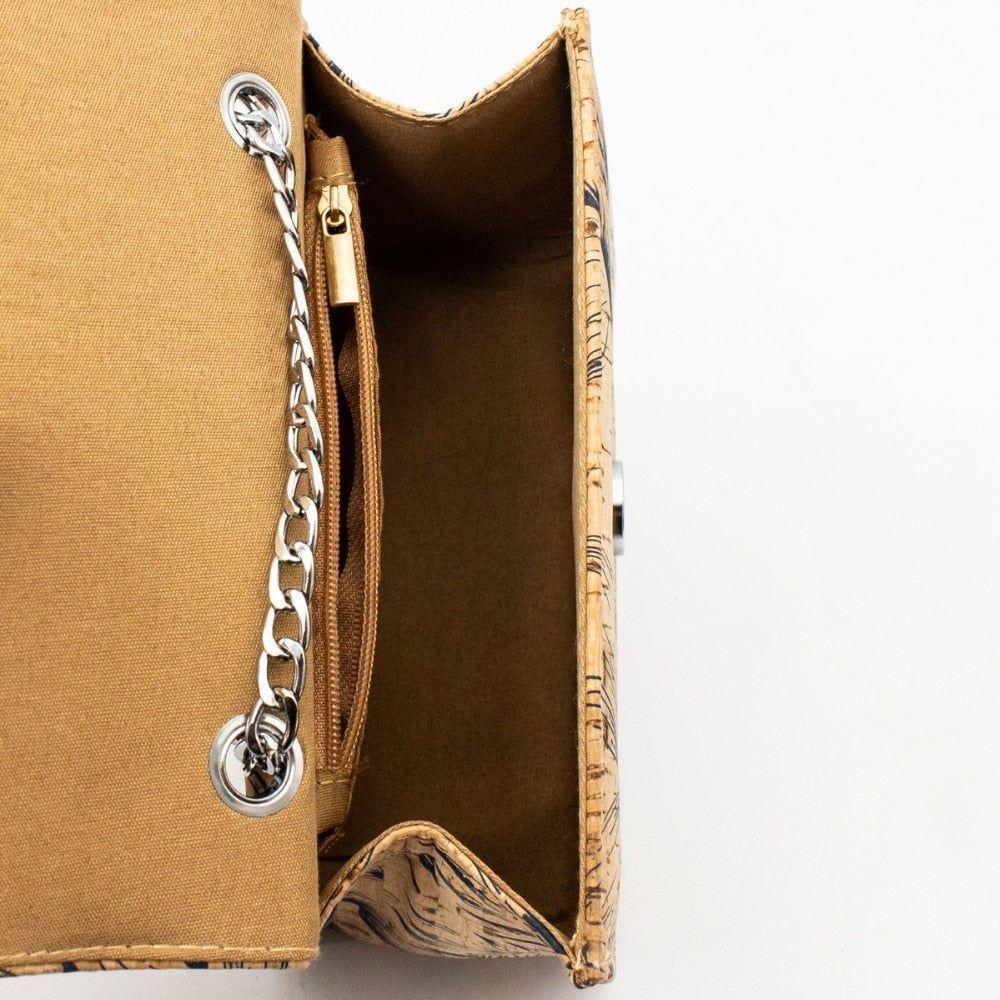 Kork Feder Handtasche - Luxurelle-Shop