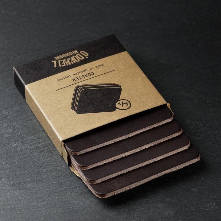 Leder Coaster Set (4 Stück) - Luxurelle-Shop