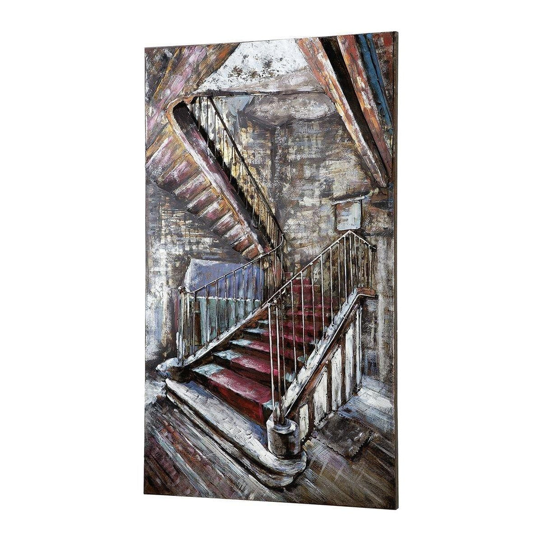 Metall Bild"Mysterious Staircase" - Luxurelle-Shop