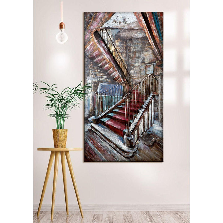 Metall Bild"Mysterious Staircase" - Luxurelle-Shop