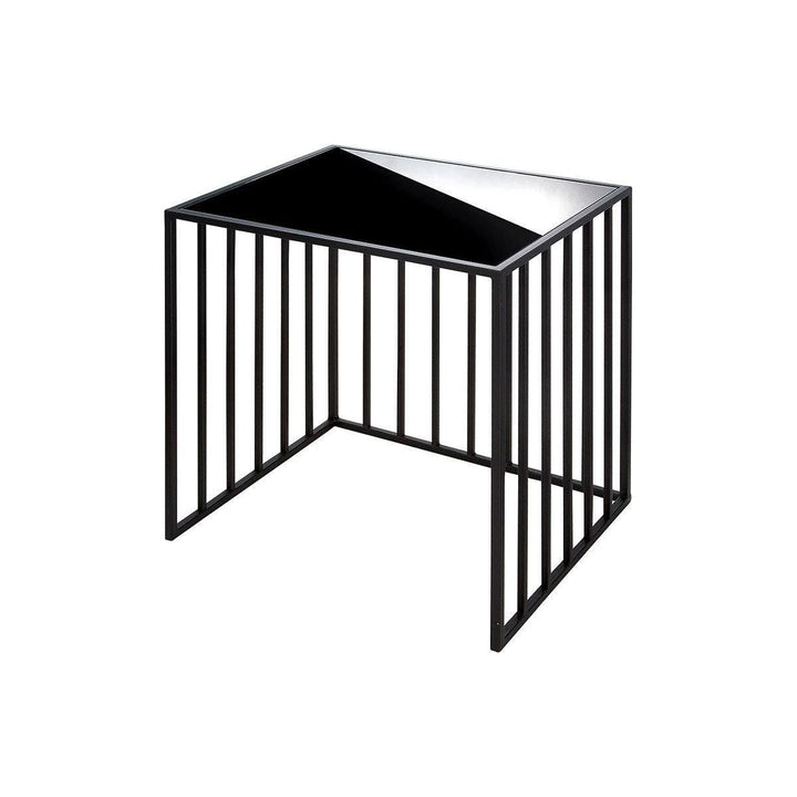 Metall Glas 2er Set Beistelltisch "Straight" rechteckig - Luxurelle-Shop