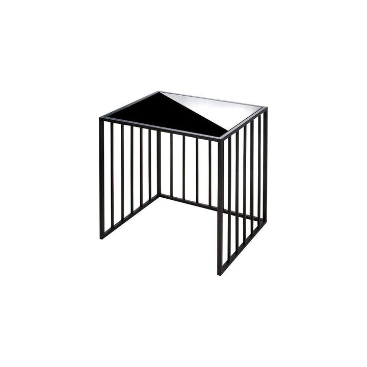 Metall Glas 2er Set Beistelltisch "Straight" rechteckig - Luxurelle-Shop