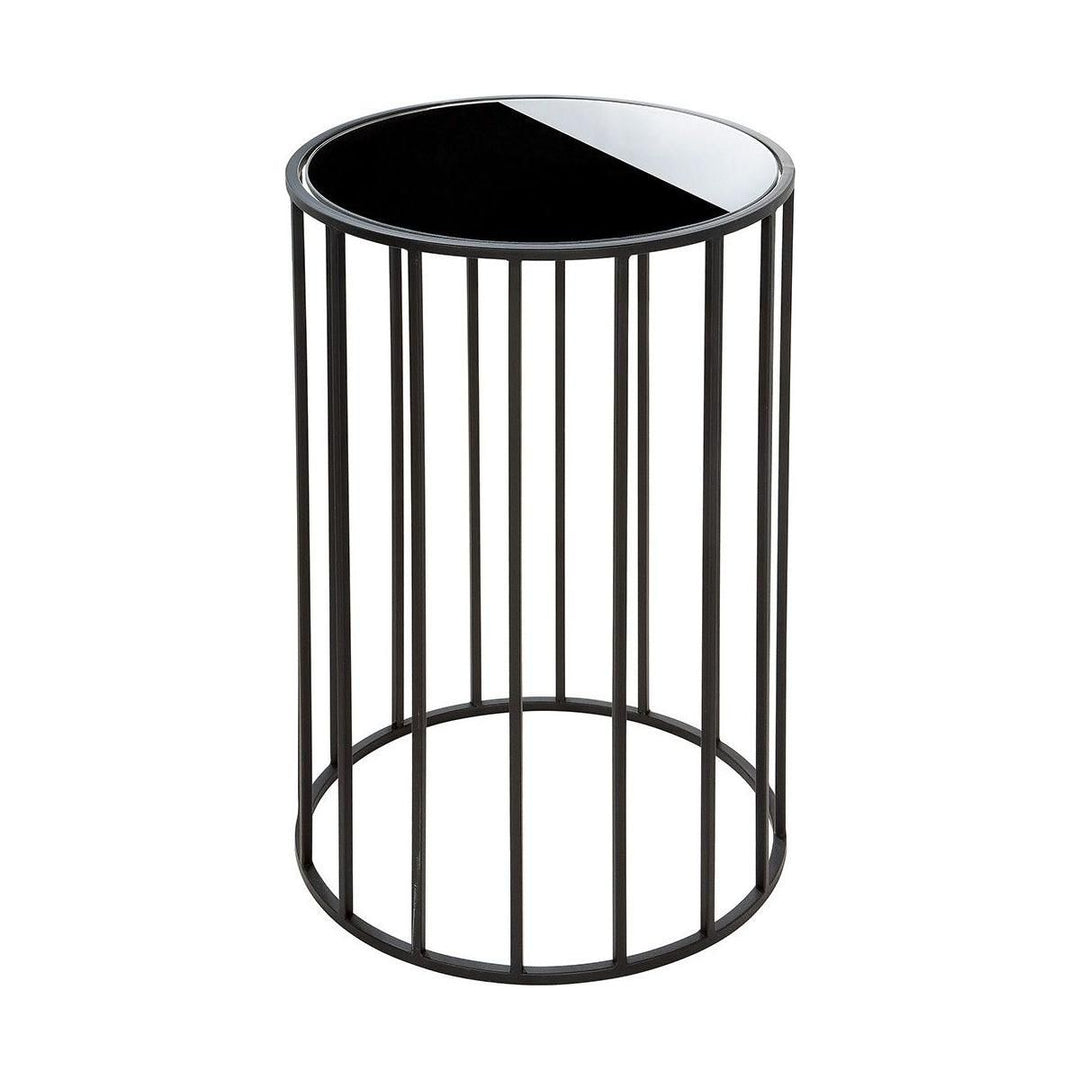 Metall Glas 2er Set Beistelltisch "Straight" rund - Luxurelle-Shop