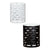 Metall Glas Beistelltisch "Black&White 2er Set