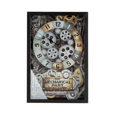 Metall Glas Wanduhr "Steampunk" - Luxurelle-Shop