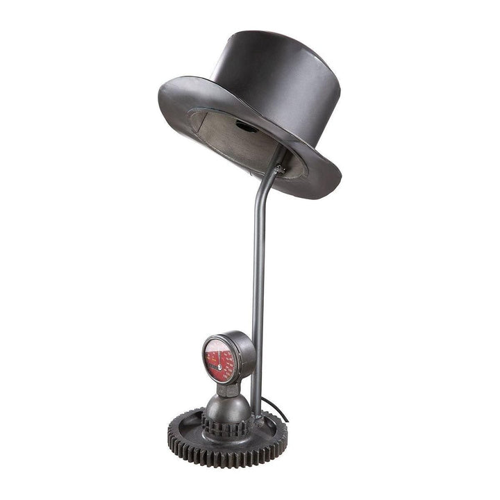 Metall Lampe "Hut" silber - Luxurelle-Shop