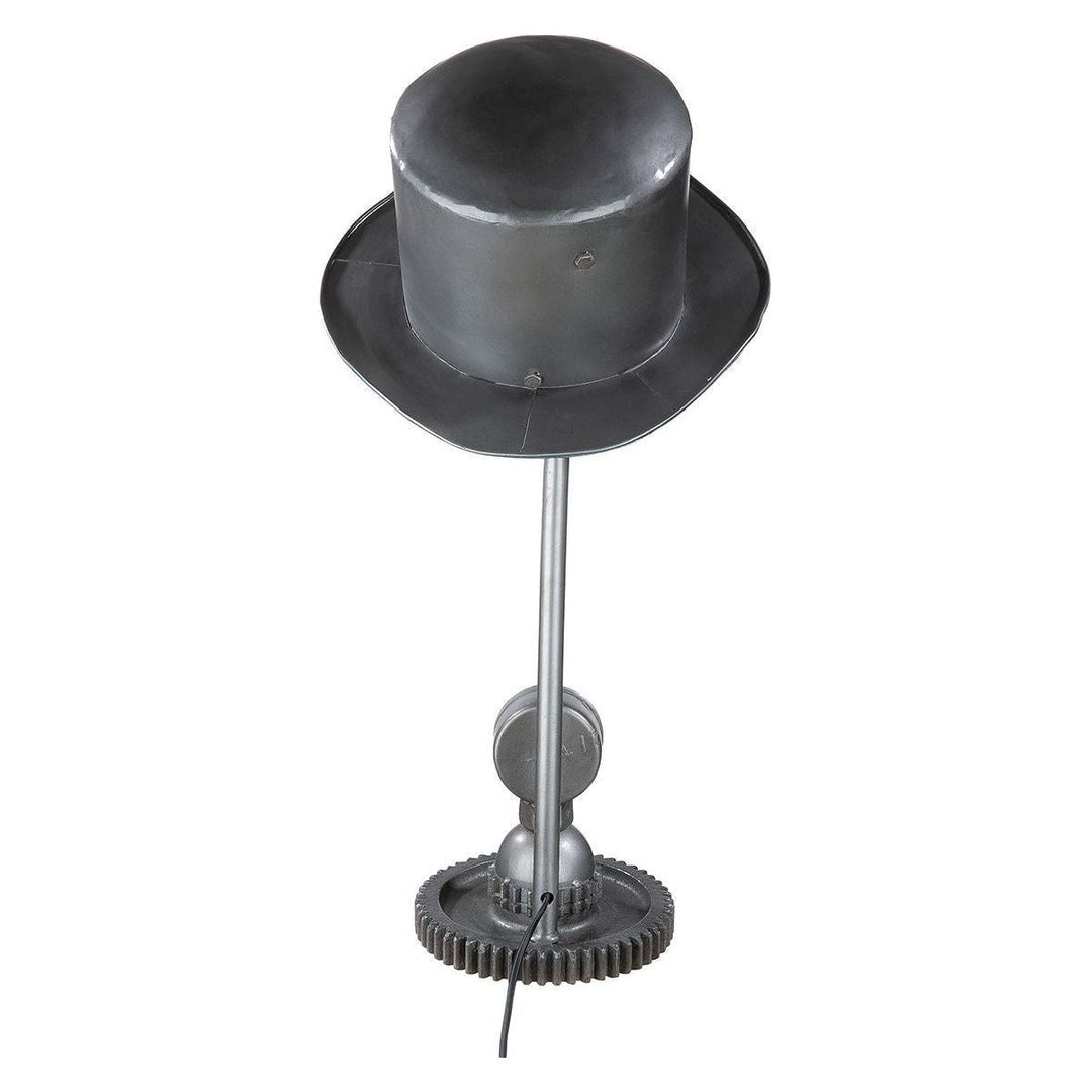 Metall Lampe "Hut" silber - Luxurelle-Shop