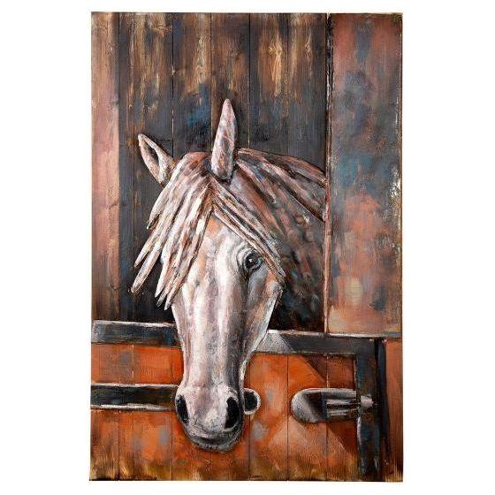 Metall - Wandbild "Azteca" auf Holz - Luxurelle-Shop