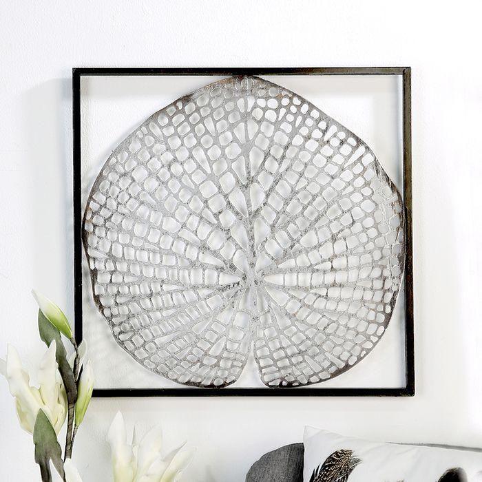 Metall Wandrelief "Leaf" - Luxurelle-Shop