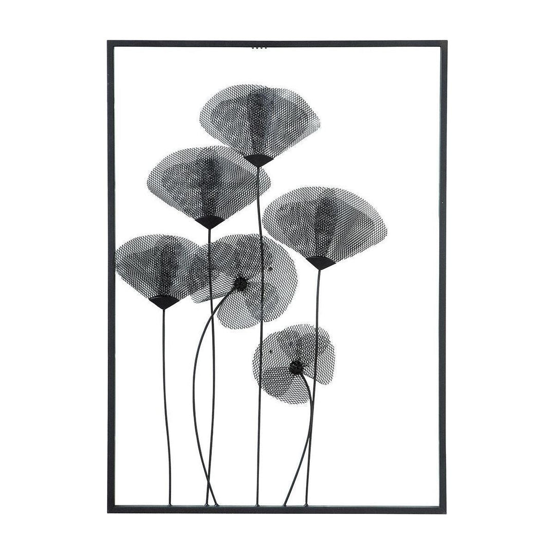 Metall Wandrelief "Mohn" - Luxurelle-Shop
