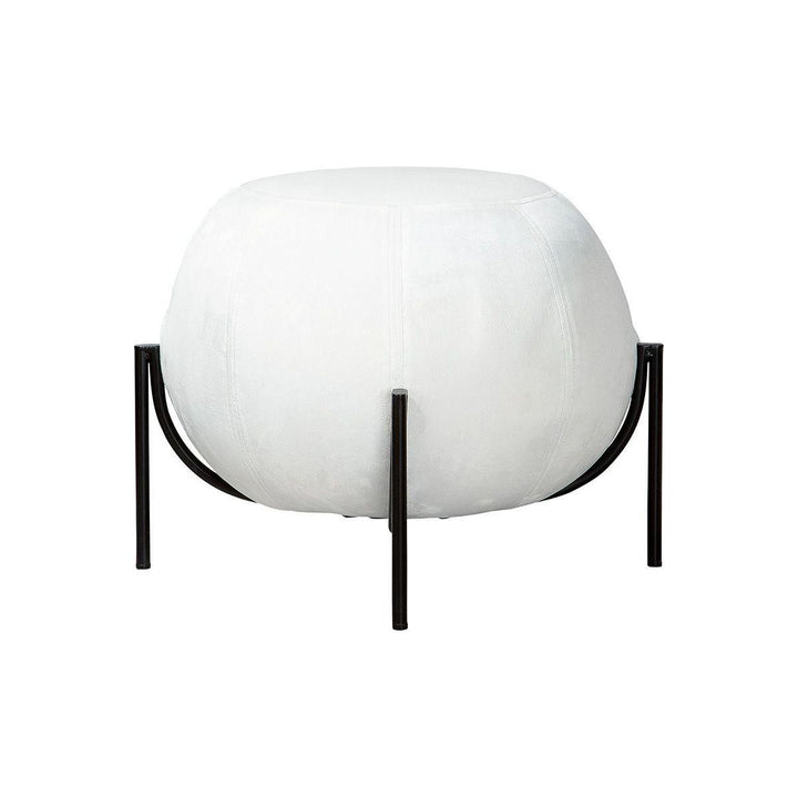 Metall/Samt Hocker/Pouf "York" - Luxurelle-Shop