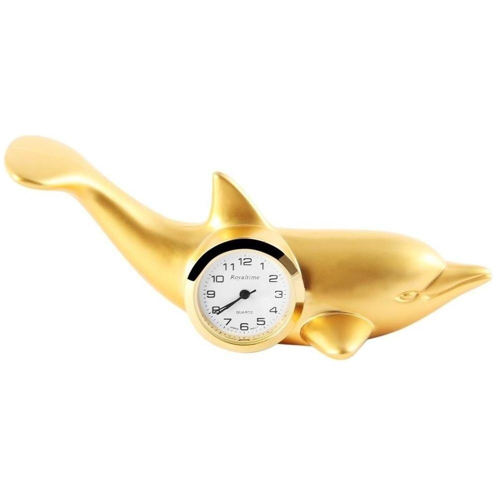 Miniaturuhr - Delfin - Größe 9,8 cm - Luxurelle-Shop