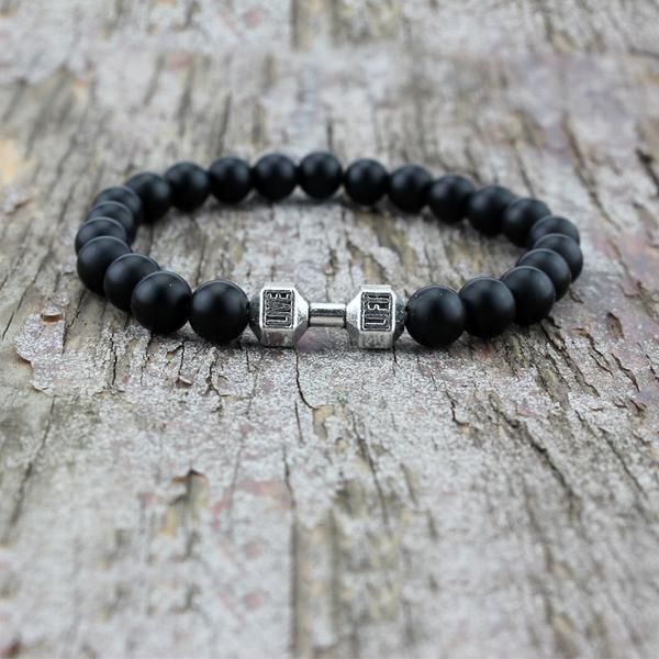 Naturstein Armband Hantel - Luxurelle-Shop