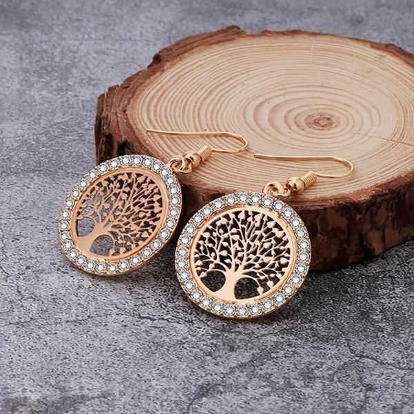 Ohrringe Baum des Lebens in 3 Farben - Luxurelle-Shop