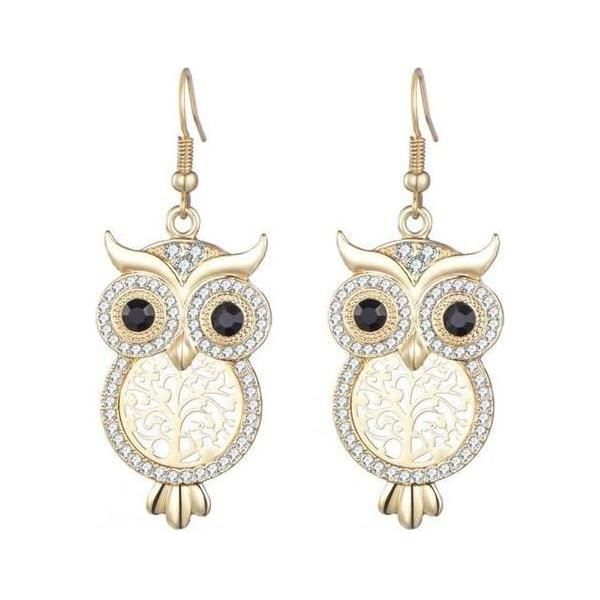 Ohrringe Baum Des Lebens/Eule in 3 Farben - Luxurelle-Shop