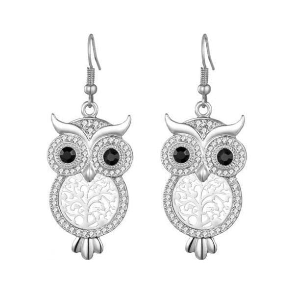 Ohrringe Baum Des Lebens/Eule in 3 Farben - Luxurelle-Shop