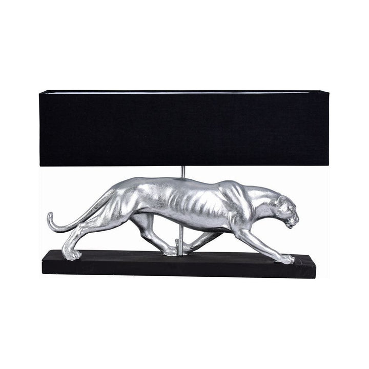 Panther-Tischleuchte, silber - Luxurelle-Shop