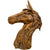 Pferdekopf groß aus Wurzelteak 60x25 Höhe 70 cm