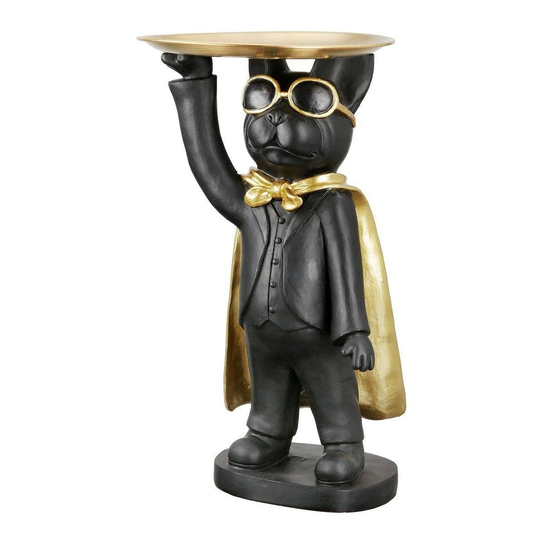 Poly Hund "Hero Dog" mit Tablett stehend in 3 Farben - Luxurelle-Shop