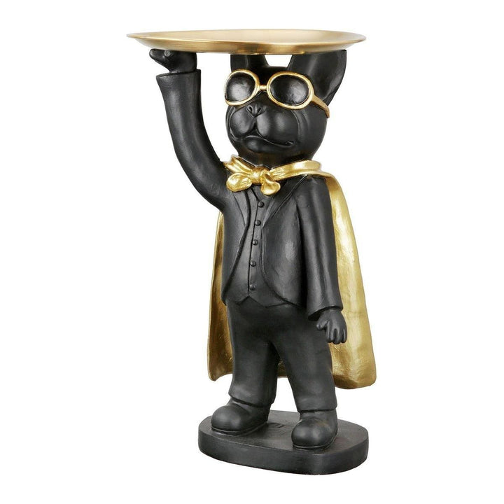 Poly Hund "Hero Dog" mit Tablett stehend in 3 Farben - Luxurelle-Shop