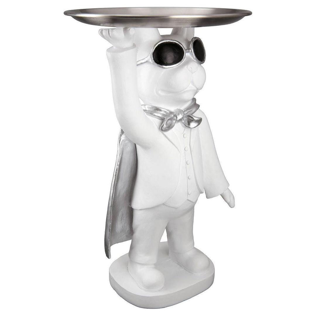 Poly Hund "Hero Dog" mit Tablett stehend in 3 Farben - Luxurelle-Shop