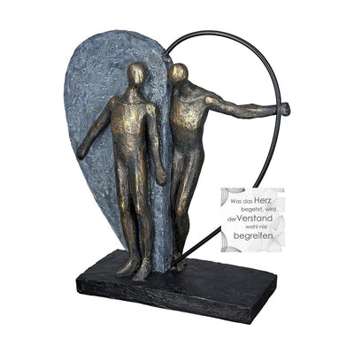 Poly Metall Skulptur"Heartbeat" - Luxurelle-Shop