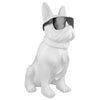 Poly Mops "Cool Dog" sitzend in 2 Farben - Luxurelle-Shop