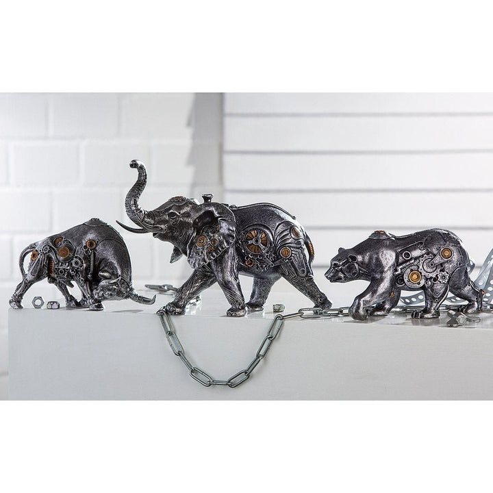 Poly Skulp."Steampunk Elephant" - Luxurelle-Shop