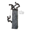 Poly Skulptur "Assistance" bronzefarben - Luxurelle-Shop