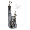 Poly Skulptur "Climbing" broncefarben - Luxurelle-Shop