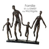 Poly Skulptur "Familie" bronzefarben - Luxurelle-Shop