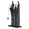 Poly Skulptur "Fishing" 3 bronzefarbene Figuren - Luxurelle-Shop
