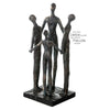 Poly Skulptur "Group" bronzefarben - Luxurelle-Shop