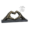 Poly Skulptur "Herz aus Händen" - Luxurelle-Shop