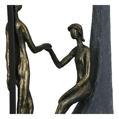 Poly Skulptur "Holding Hands" bronze - Luxurelle-Shop