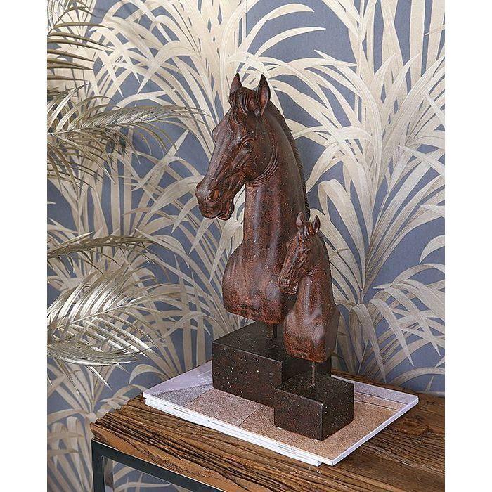 Poly Skulptur "Horse" dunkelbraun - Luxurelle-Shop