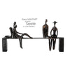 Poly Skulptur "Leisure" bronzefarben/schwarz - Luxurelle-Shop