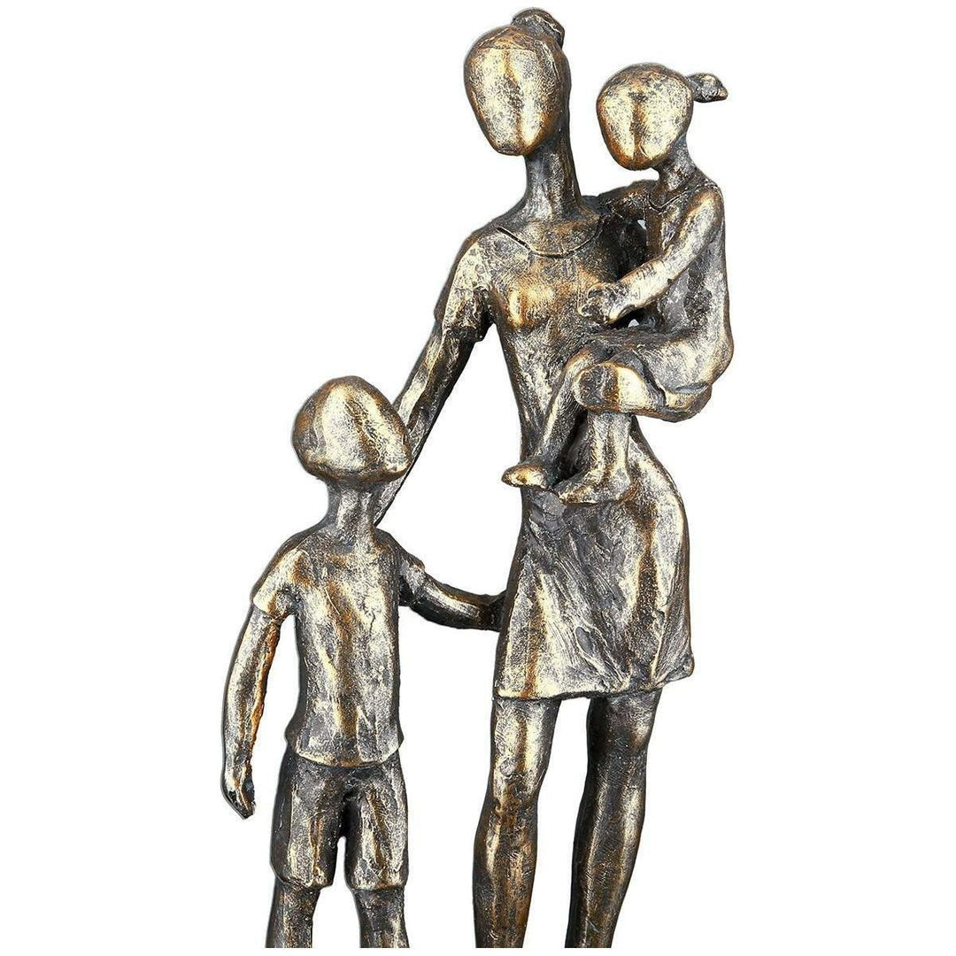 Poly Skulptur "Mutter mit Kindern" - Luxurelle-Shop