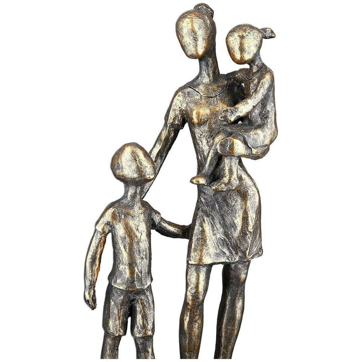 Poly Skulptur "Mutter mit Kindern" - Luxurelle-Shop