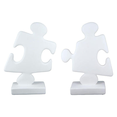 Poly Skulptur "Puzzle" in 2 Farben - Luxurelle-Shop