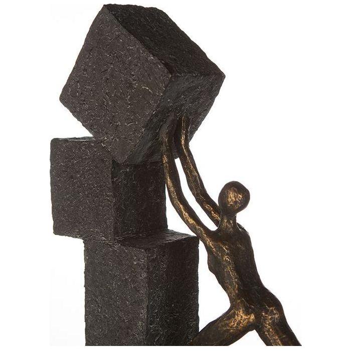 Poly Skulptur "Stacking" broncefarben - Luxurelle-Shop