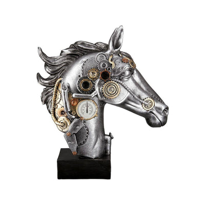 Poly Skulptur "Steampunk Horse" - Luxurelle-Shop