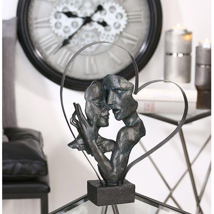 Poly/Metall Skulptur "Essential" antik-bronzefarben - Luxurelle-Shop