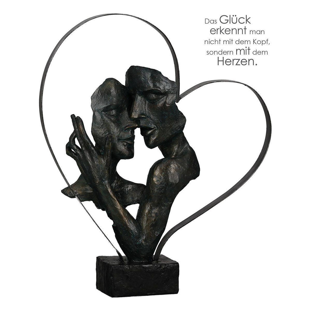 Poly/Metall Skulptur "Essential" antik-bronzefarben - Luxurelle-Shop