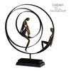 Poly/Metall Skulptur "Patience" bronzefarben - Luxurelle-Shop