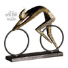 Poly/Metall Skulptur "Racer" bronzefarben - Luxurelle-Shop